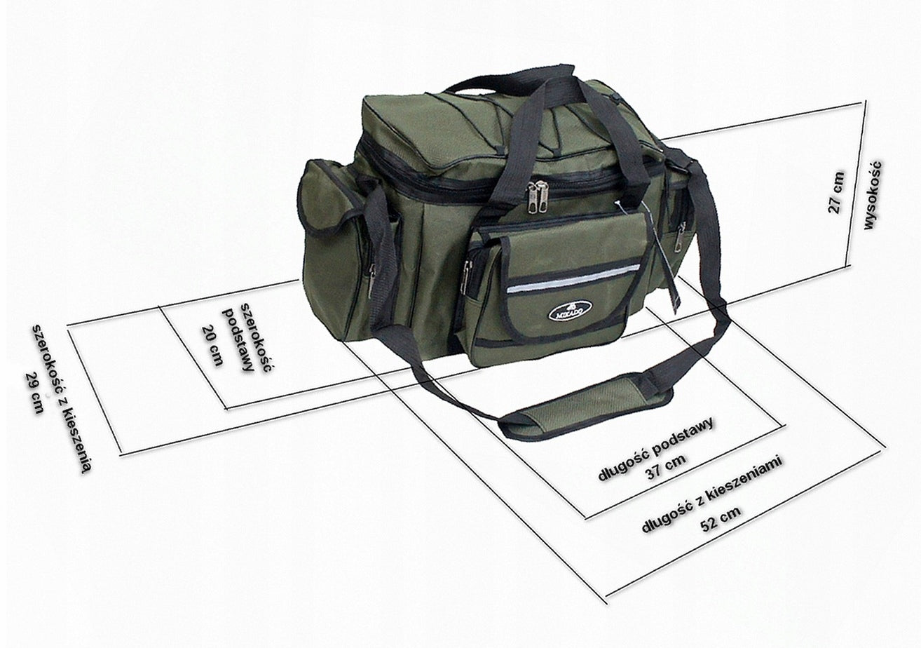 SPACIOUS Fishing Bag with Pockets MIKADO FOR GIFT FOR ANGLER Kind bag
