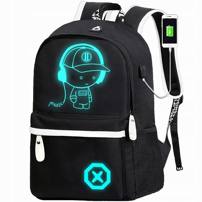 SPACIOUS School Backpack GLOWING Multi-Chamber Waterproof Youth XL Brand LOGIT