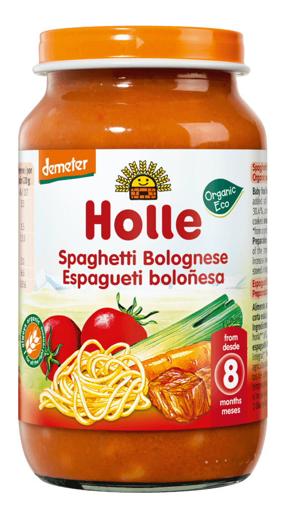 SPAGHETTI BOLOGNESE WITHOUT ADDED SUGARS DEMETER BIO 220 g (JAR) - HOLLE Manufacturer code 7640230491761
