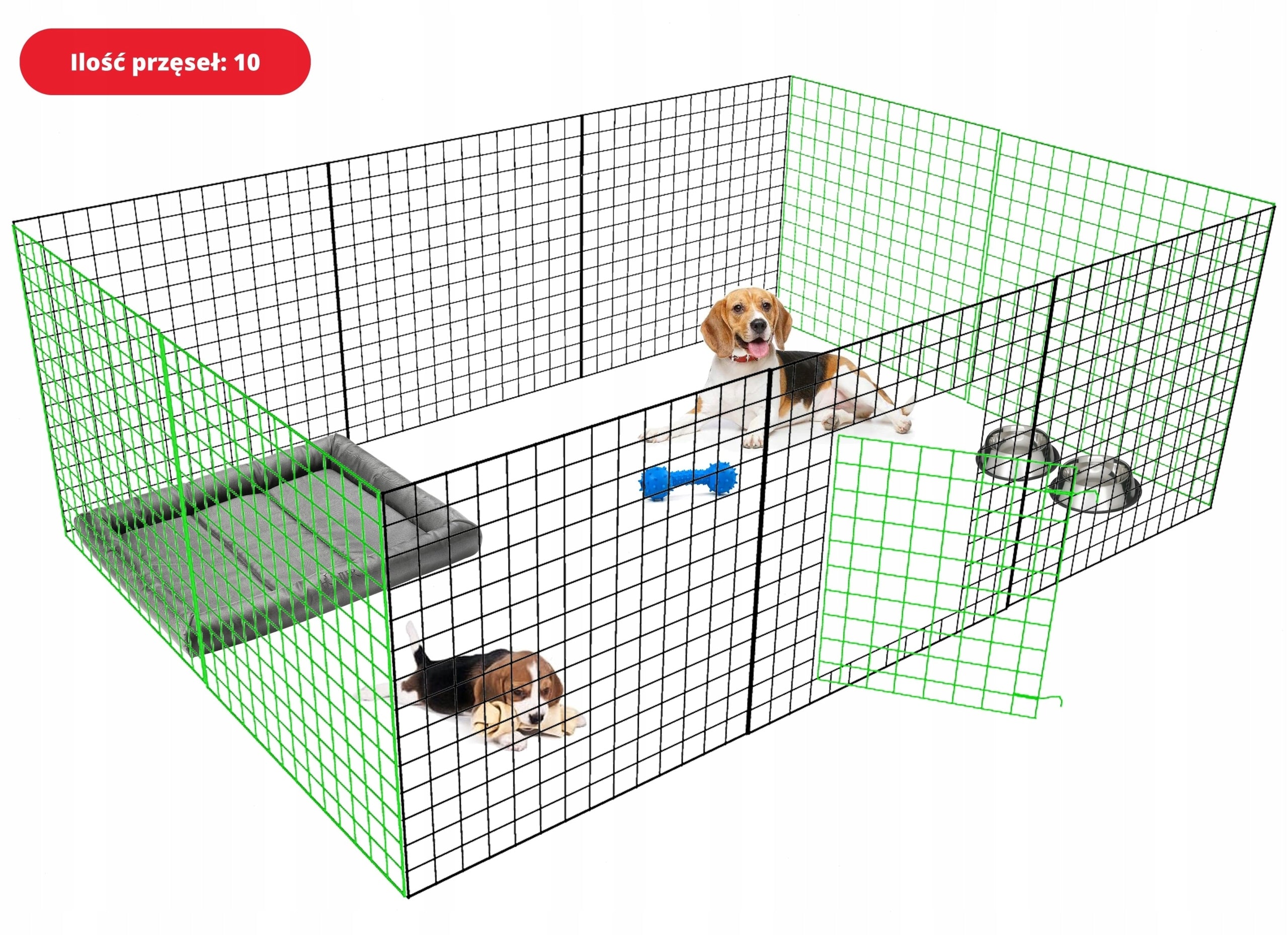 SPAN FOR PLAYPEN MODULAR CAGE COTTAGE FENCE FOR RABBIT CAT DOG Manufacturer code KLATKA KOJEC ZAGRODA WYBIEG - PRZĘSŁO
