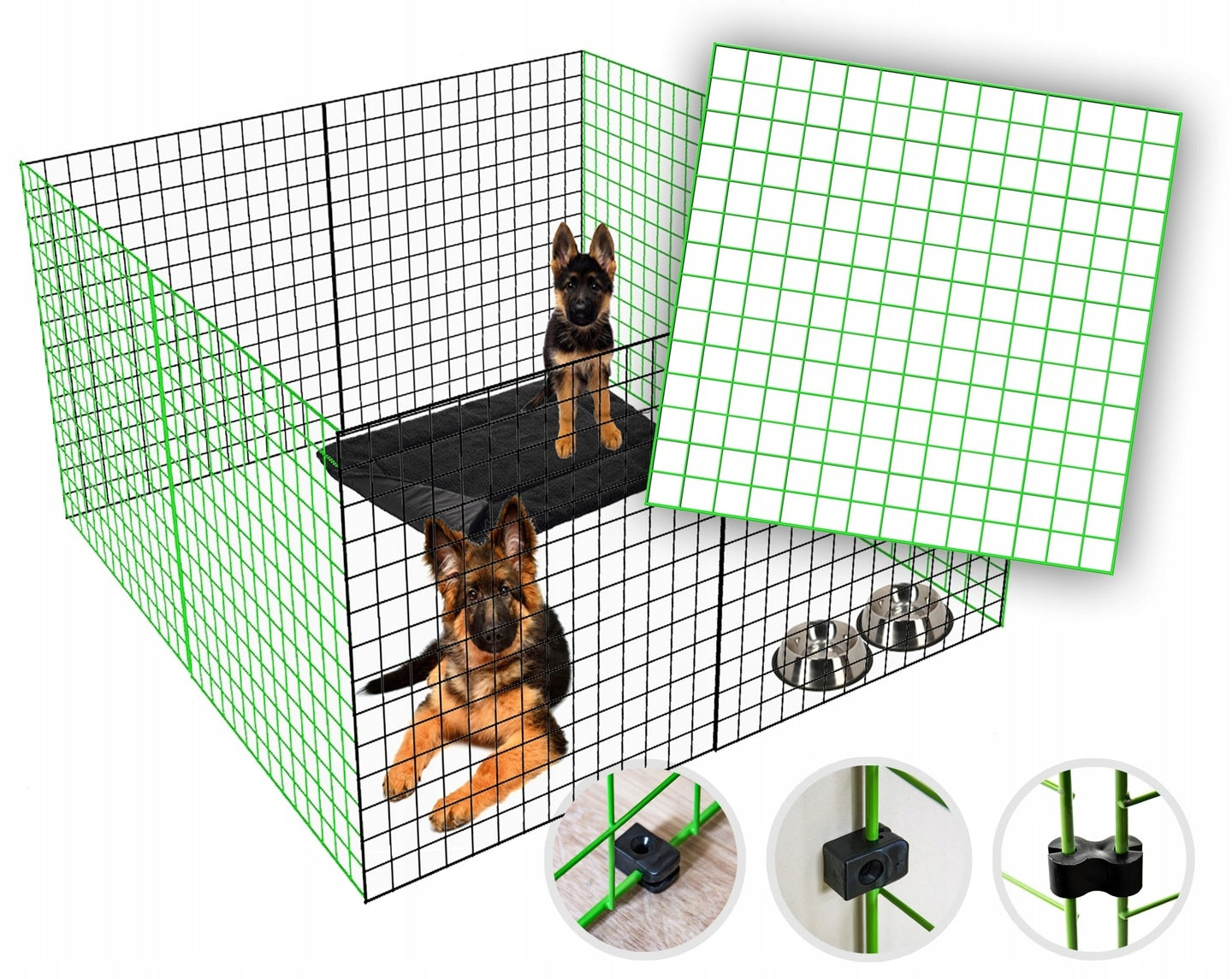 SPAN FOR PLAYPEN MODULAR CAGE COTTAGE FENCE FOR RABBIT CAT DOG Product height 70 cm