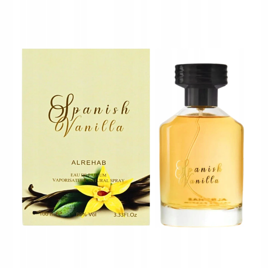 SPANISH VANILLA PERFUME ARABIC VANILLA POWDER 100 ML AL REHAB Packaging status original
