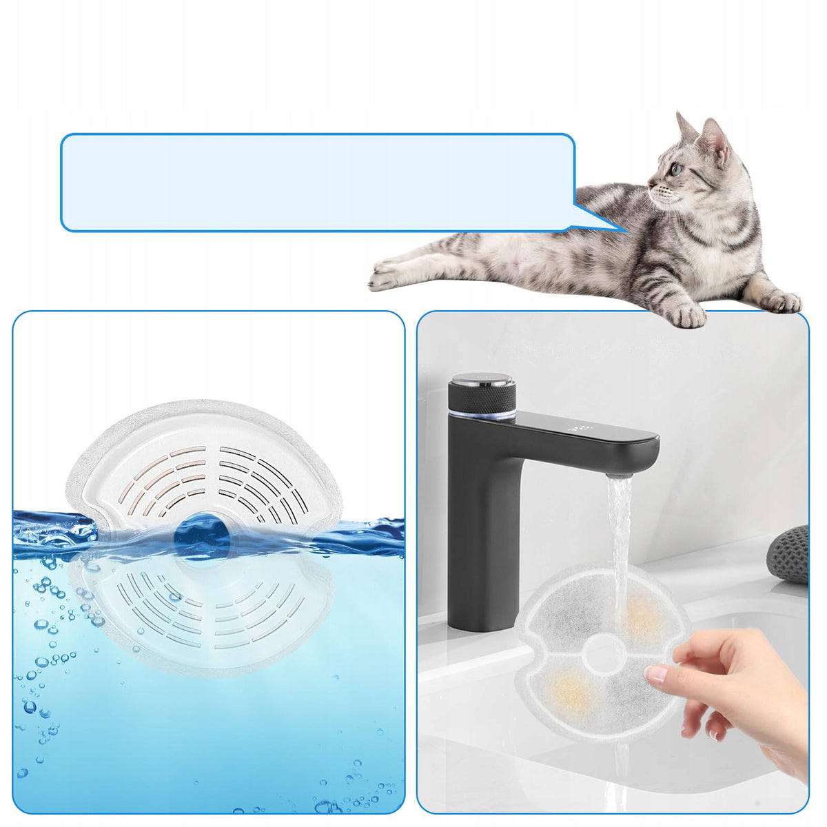 SPARE FILTER SET FILTER FOR CAT DRINKER FOUNTAIN 16X Kind drinking bowl