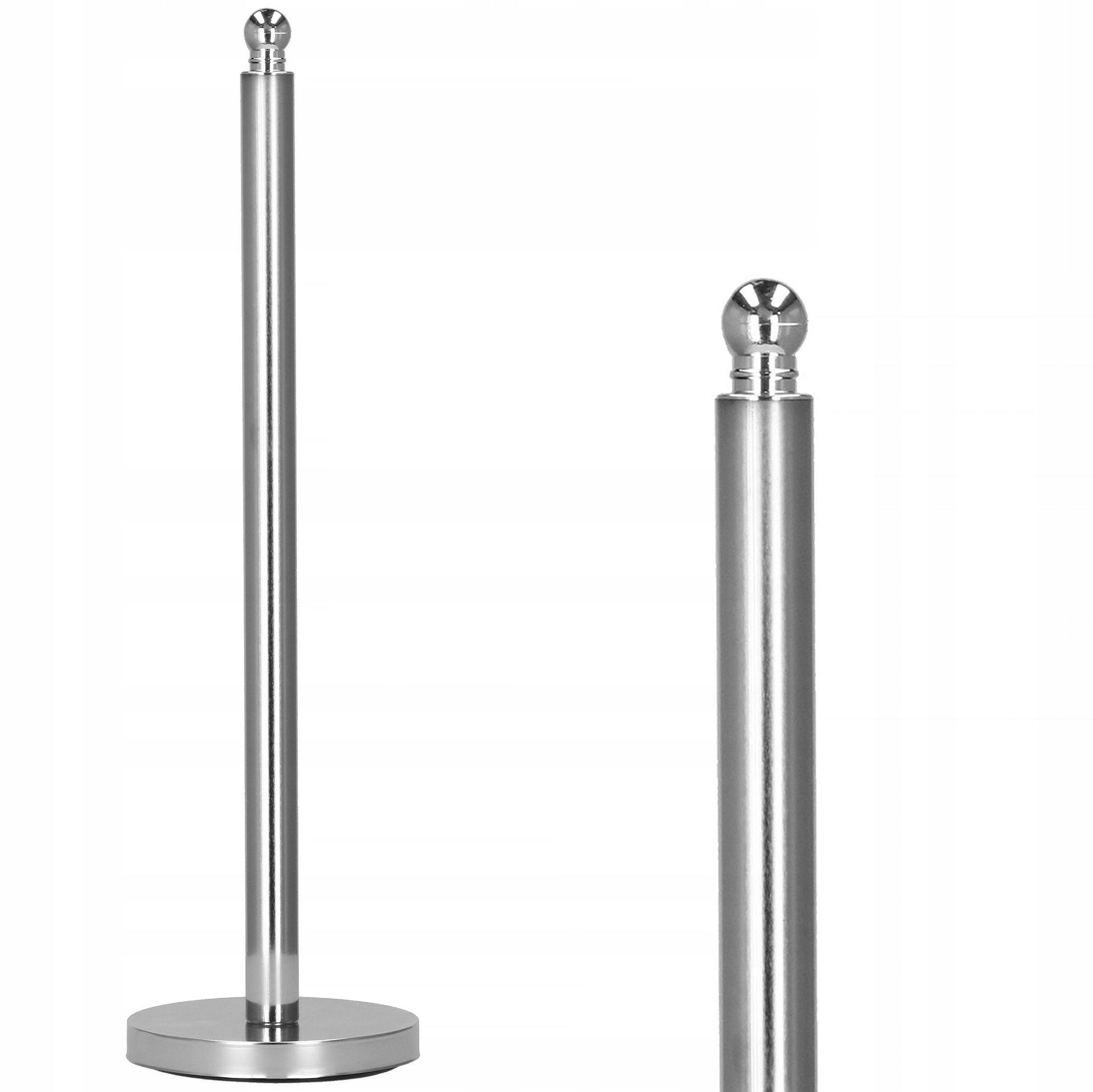 SPARE TOILET PAPER STAND 52,5cm CHROME METAL HOLDER MODERN