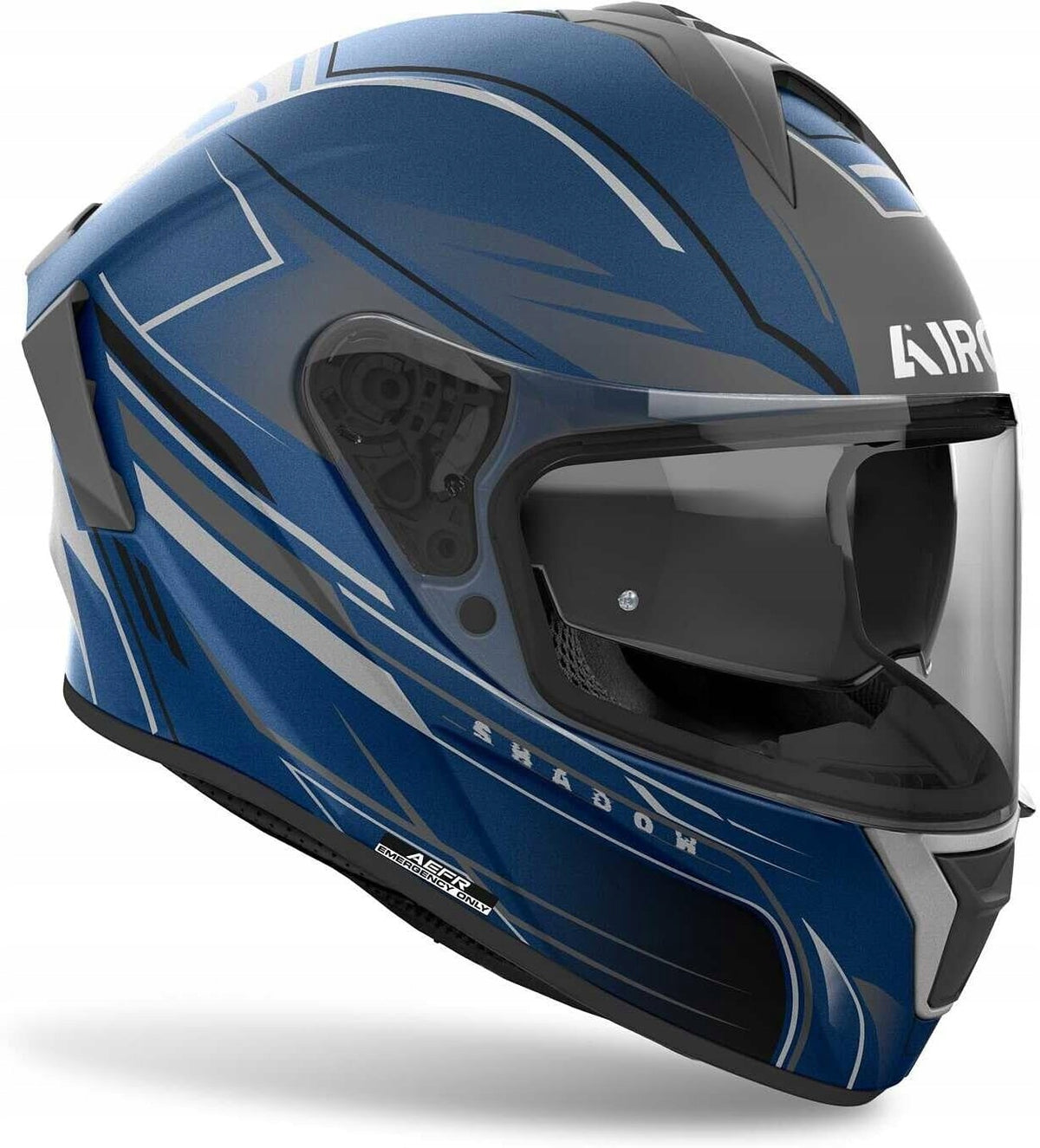 SPARK 2 Shadow Helmet, AIROH (Matte Blue, Size 2XL) ECE 22.06 Manufacturer Airoh