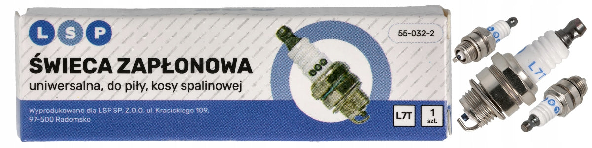 SPARK PLUG FOR COMBUSTION SCYTHE SAW NAC DEMON HARDER Chinese L7T Manufacturer code 55-032