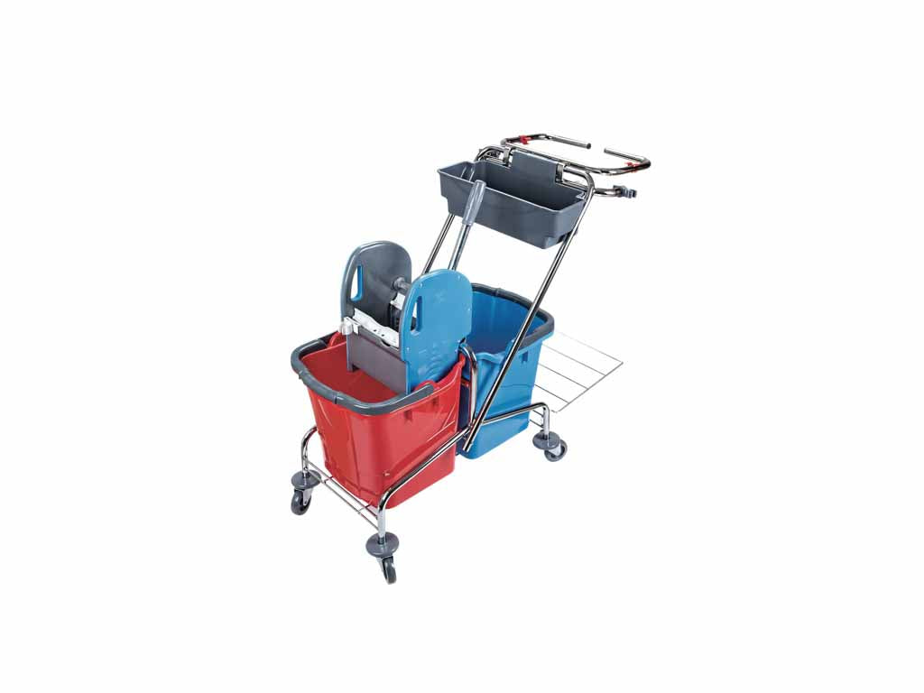 SPARK SET cleaning trolley 2x20L mop 60CM Color multicolor