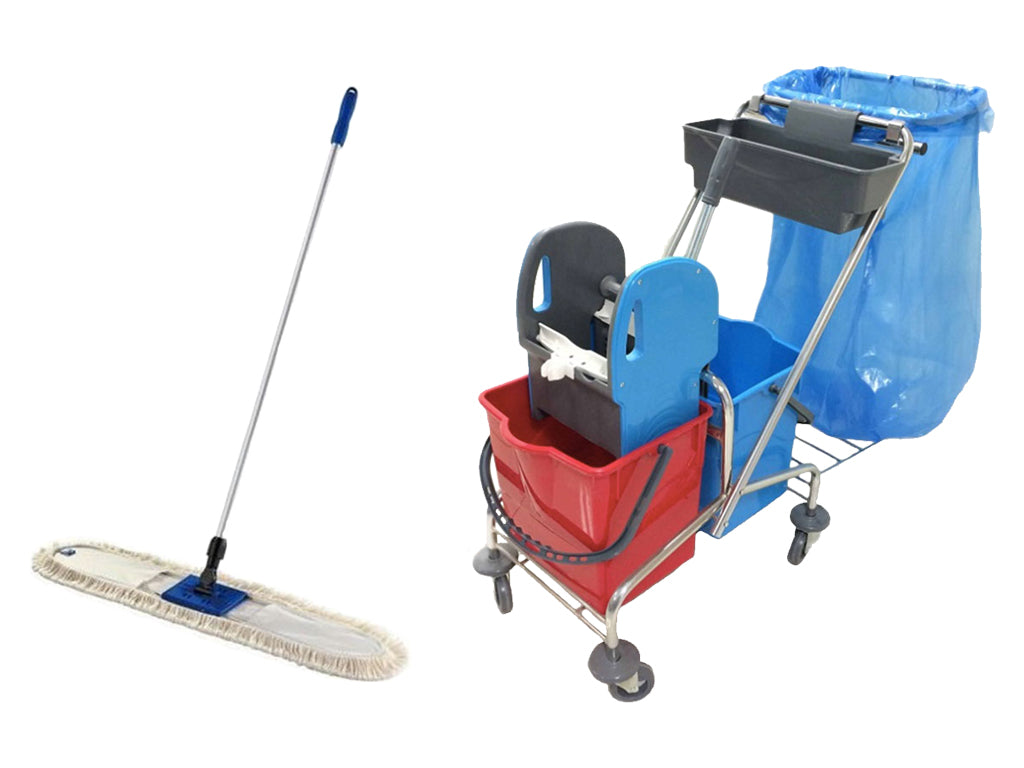 SPARK SET cleaning trolley 2x20L mop 60CM