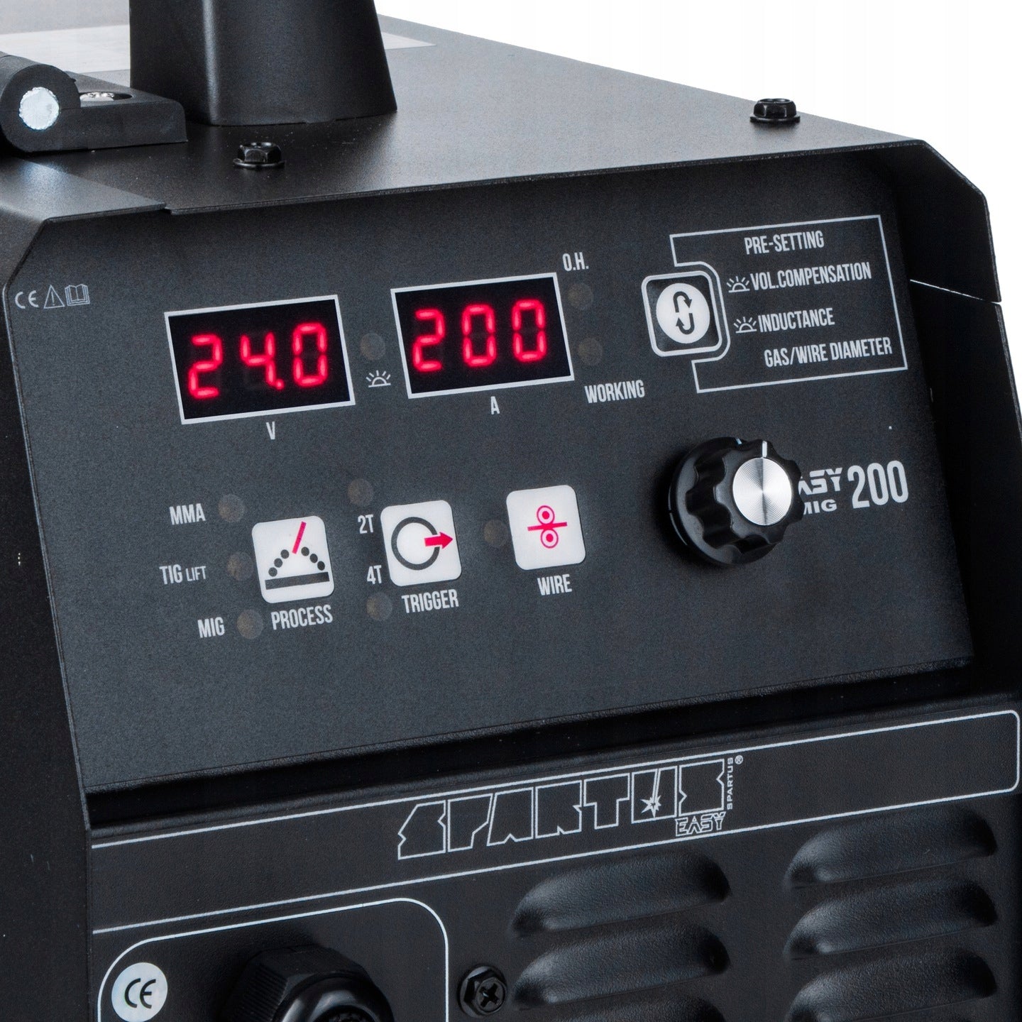 SPARTUS EASY MIG 200 MMA TIG 200A 230V IGBT SYNERGY 3IN1 WELDING MACHINE Brand Spartus