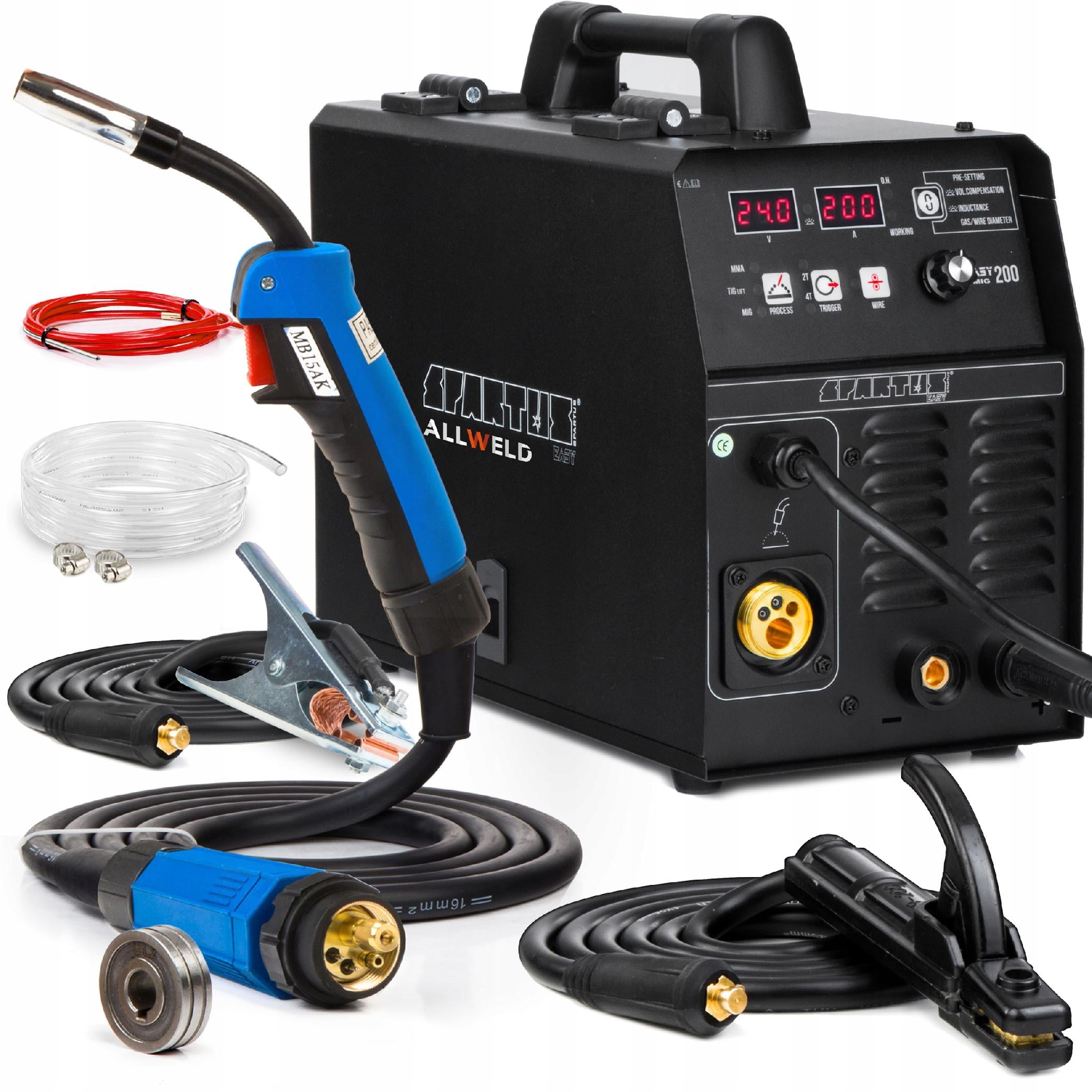 SPARTUS EASY MIG 200 MMA TIG 200A 230V IGBT SYNERGY 3IN1 WELDING MACHINE