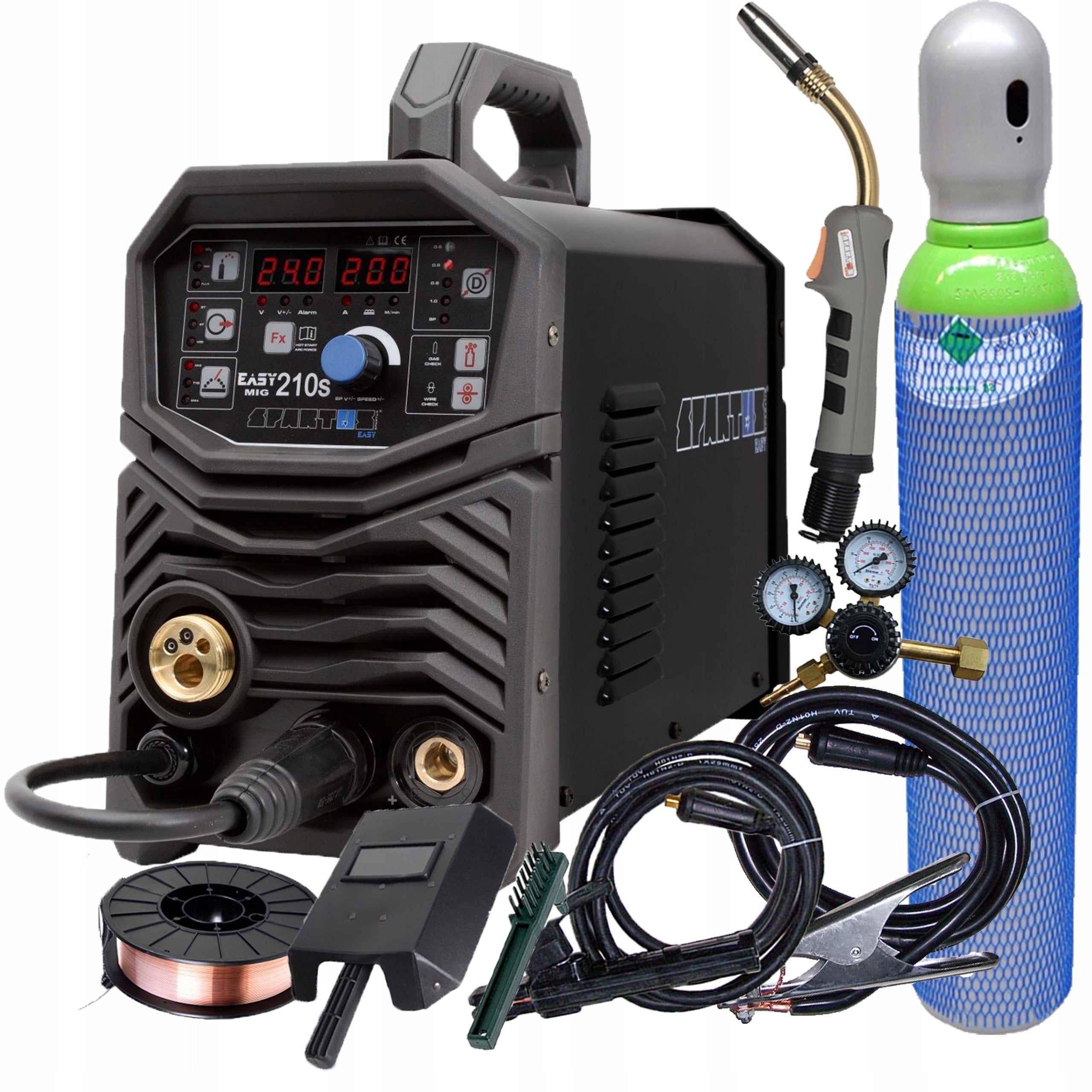 SPARTUS EASYMIG 210S 200A 3IN1 MIG MMA TIG SEMI-AUTOMATIC WELDING MACHINE