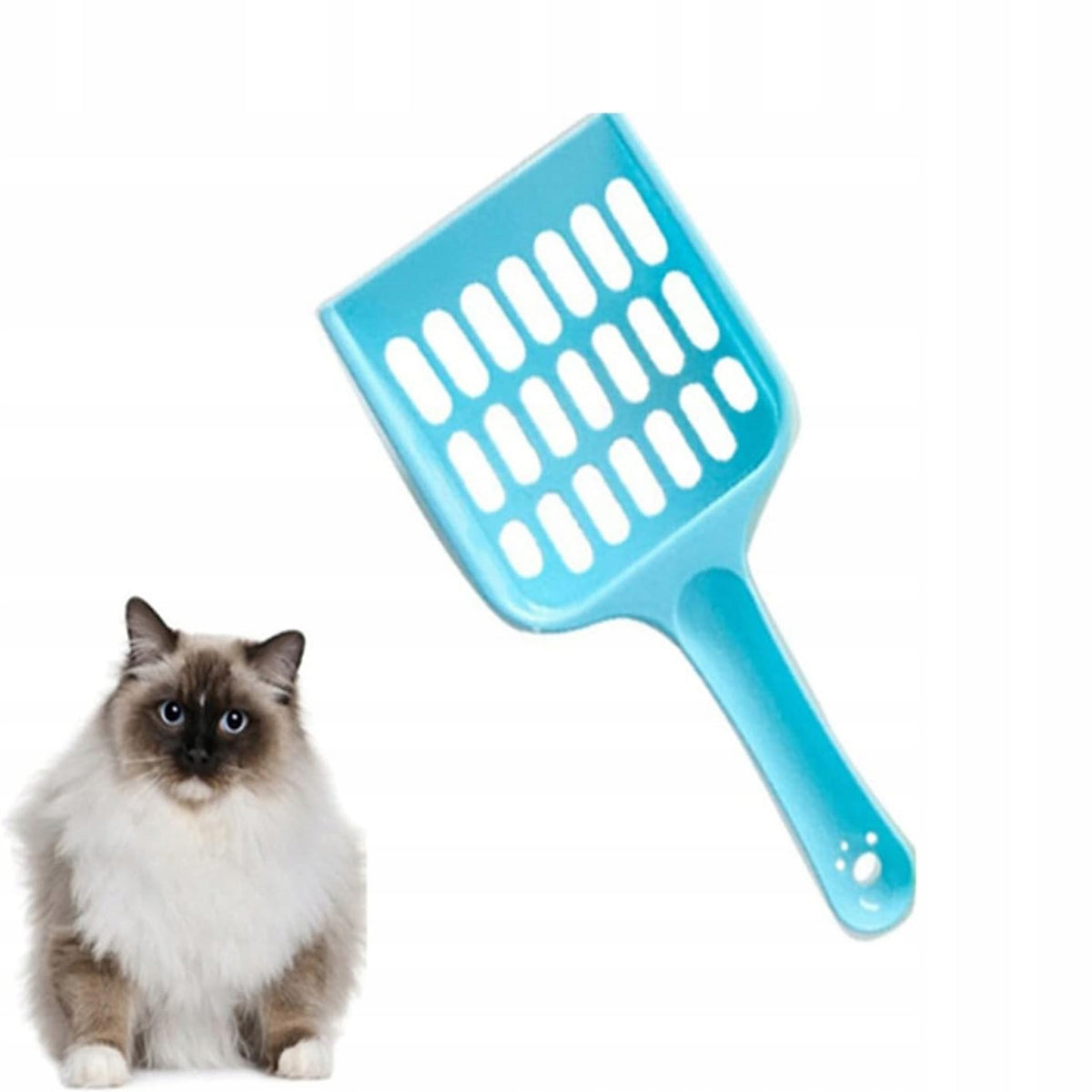 SPATULA FOR CAT LITTER BOX SIFTING LITTER BOXES Color blue