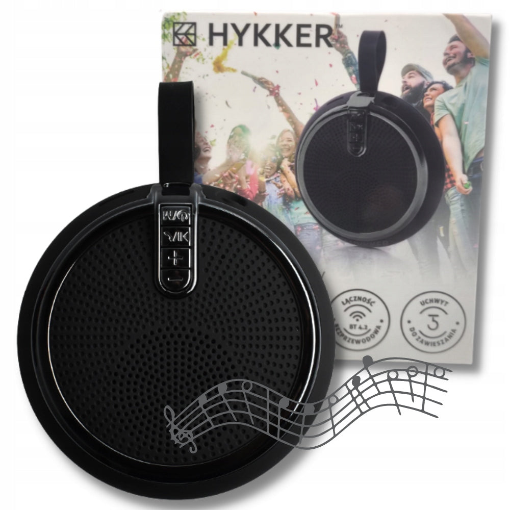 SPEAKER HYKKER Q PORTABLE COMPACT SPEAKER BLACK WITH HANDLE