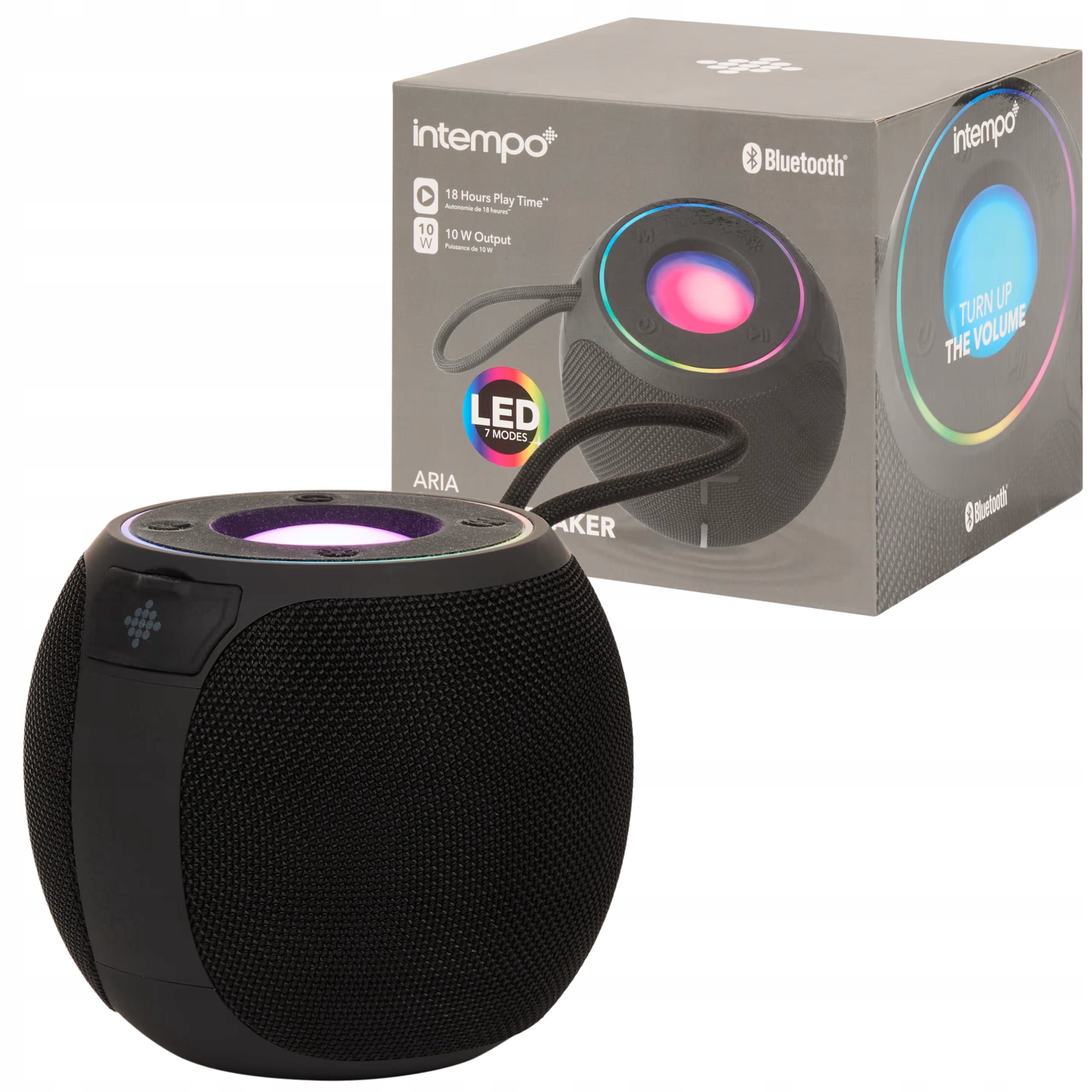 SPEAKER PORTABLE USB SPEAKER WIRELESS SPEAKER ROUND LIGHTS