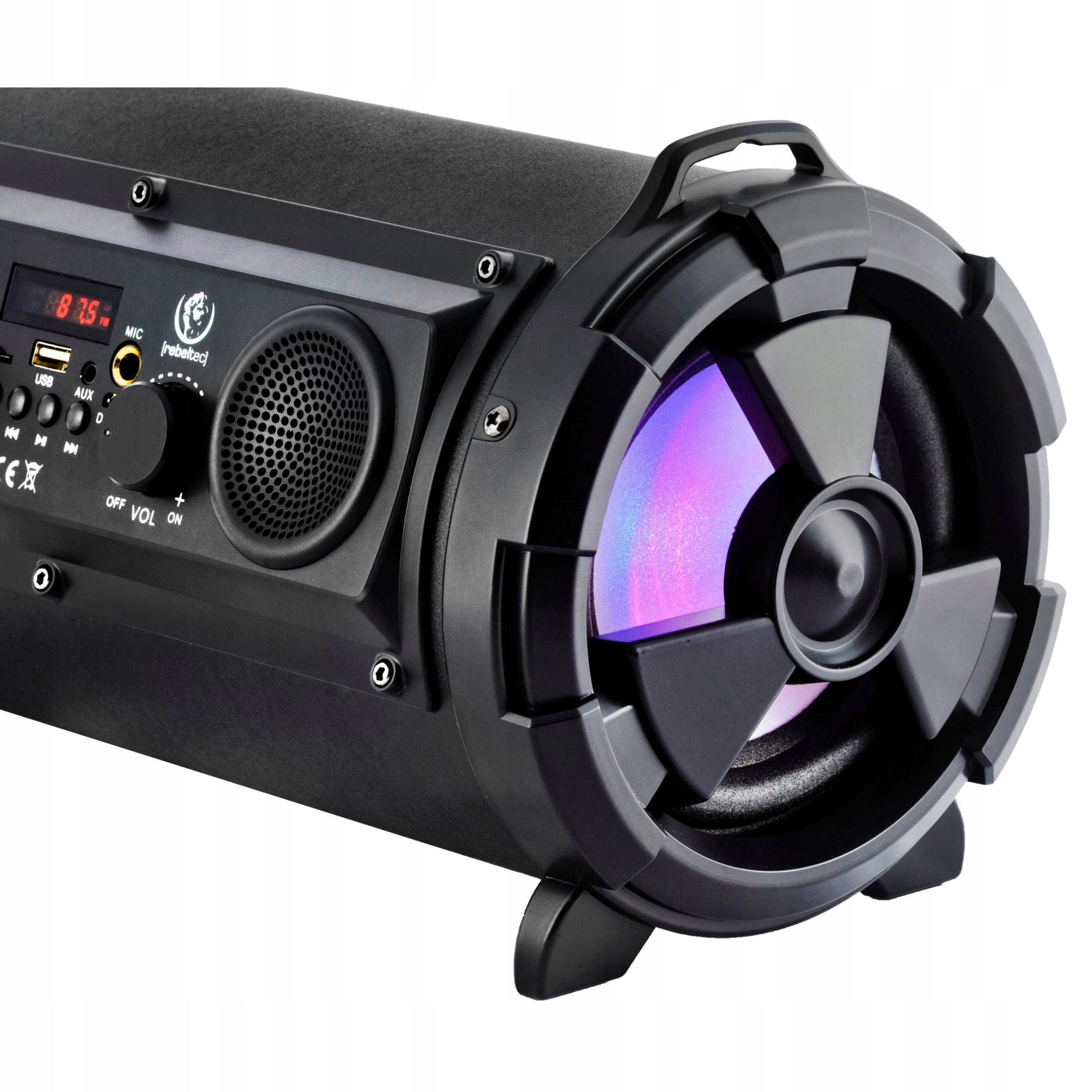 SPEAKER TUBE WIRELESS MP3 PLAYER BOOMBOX Brand Rebeltec