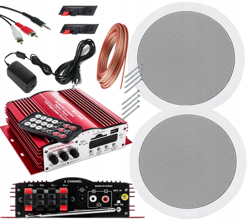 SPEAKERS FOR CEILING BLUETOOTH AMPLIFIER USB REMOTE CONTROL