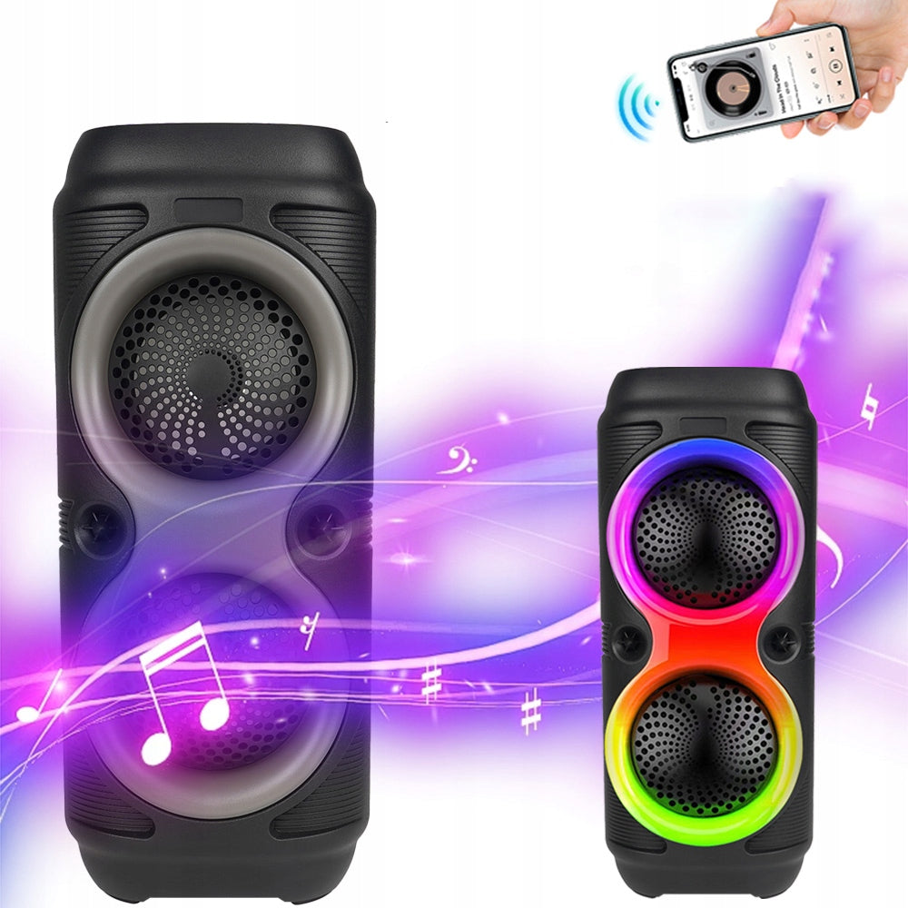 SPEAKERS MUSIC SUBWOOFER RGB USB STEREO FUNCTION HIFI TWS WITH MICROPHONE