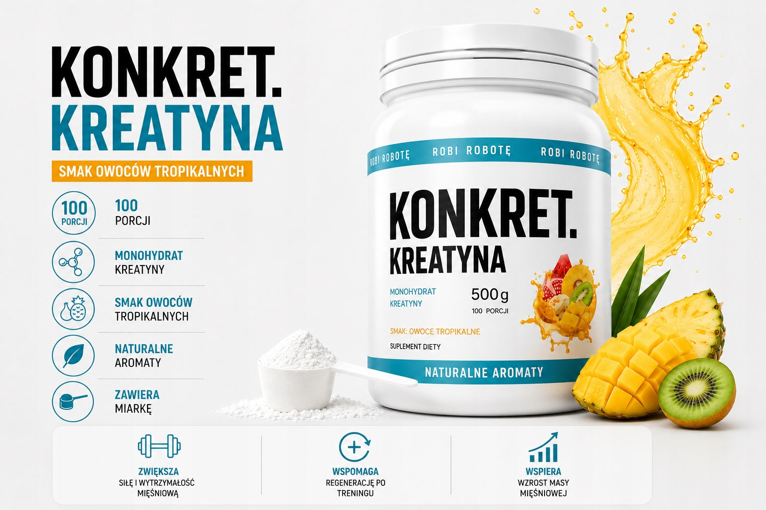 SPECIFIC Creatine 500 g Tropical creatine monohydrate Expiration date at least 1 year from the date of purchase
