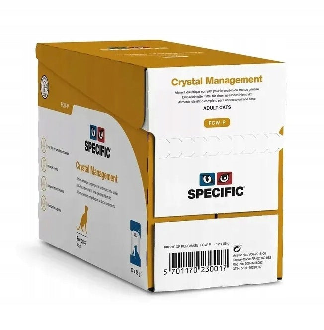 SPECIFIC FCW-P Crystal Management Cat Sachets 12 x 85 g
