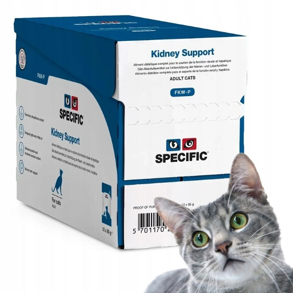 SPECIFIC Kidney Support FKW-P For Cats 12 X 85 g kidney support for cat