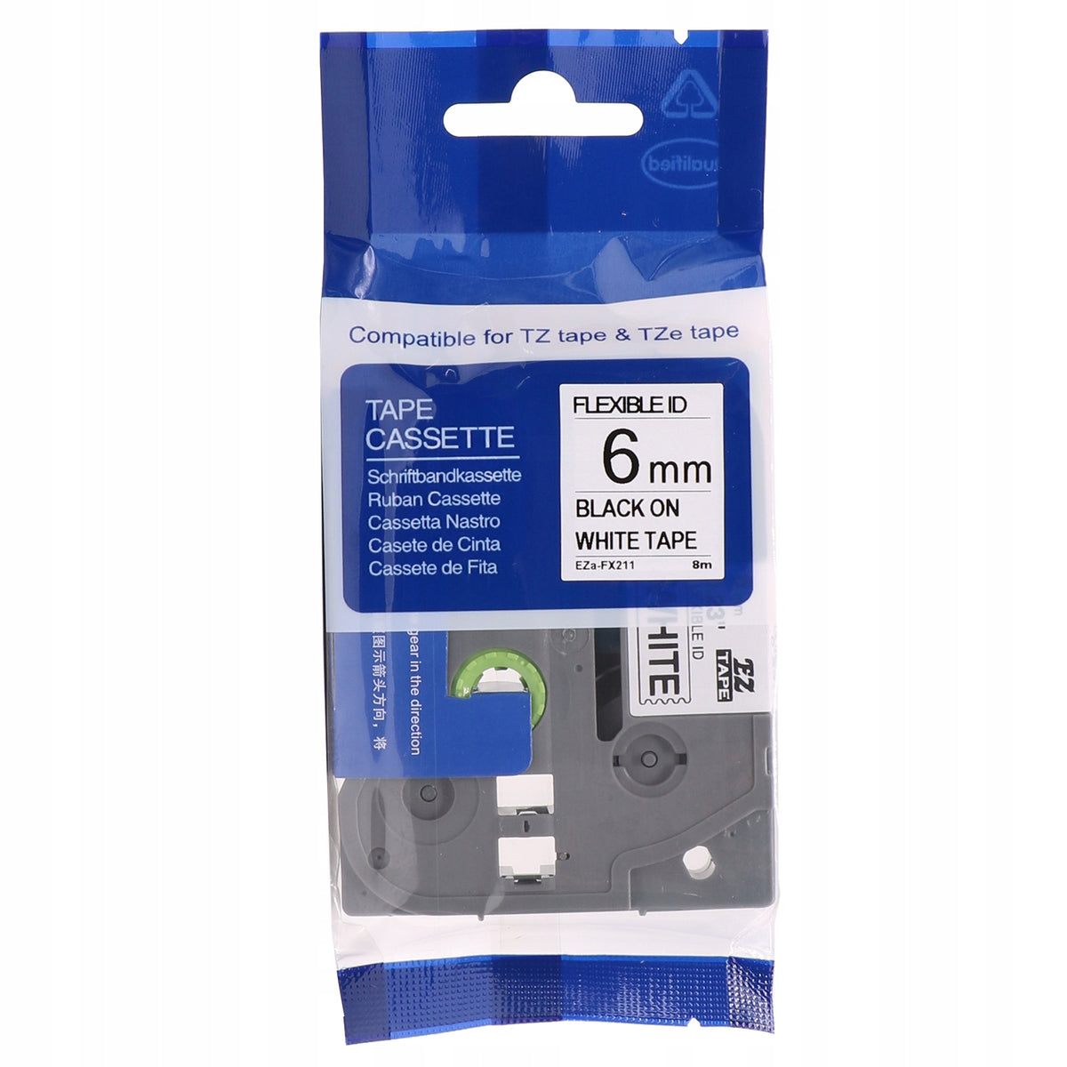 SPECMARK TAPE FOR BROTHER TZ-FX211 6MM 8M WHITE TZe-FX211 FOR P-TOUCH GLUE Packaging status original