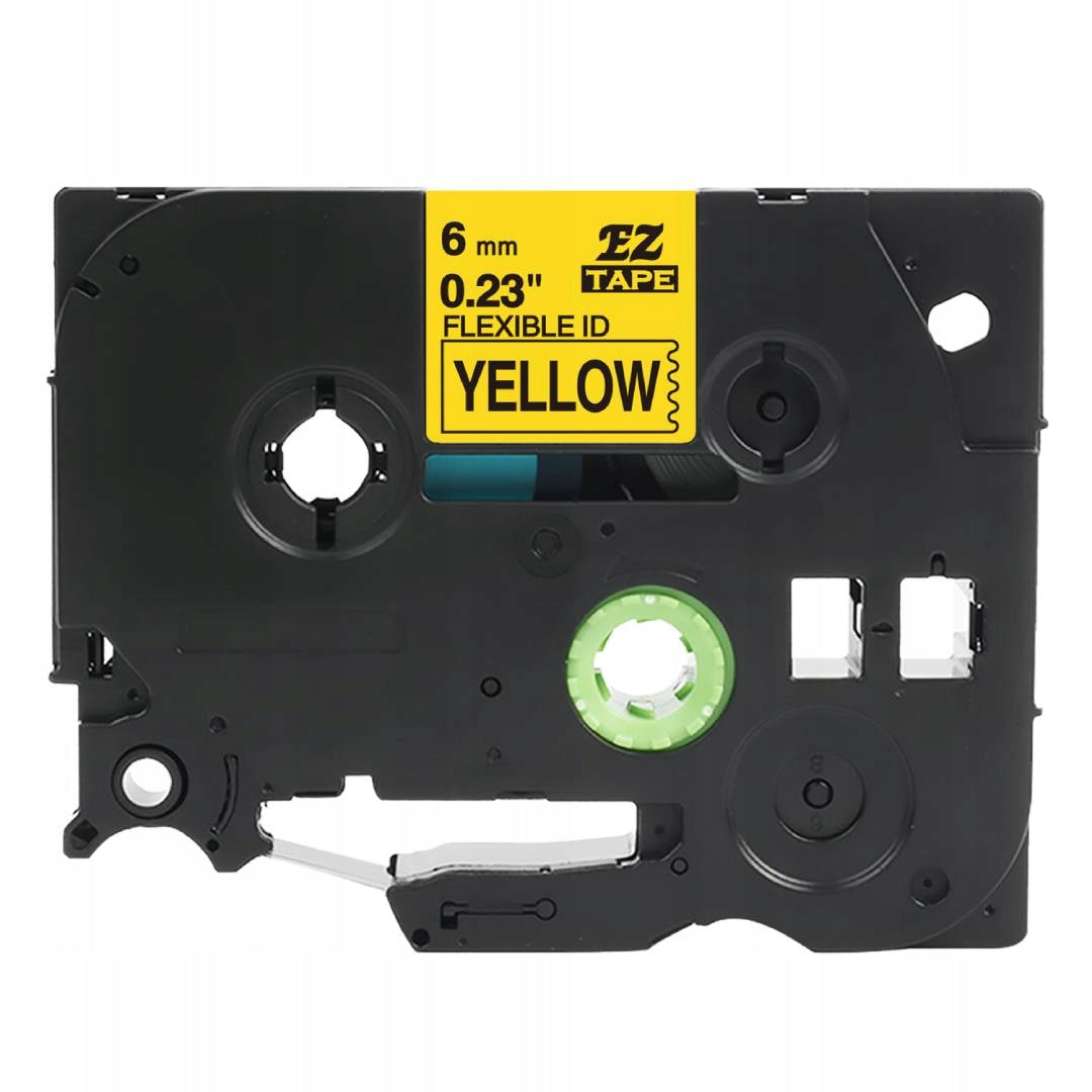 SPECMARK TAPE FOR BROTHER TZe-FX611 6MM Yellow ELASTIC