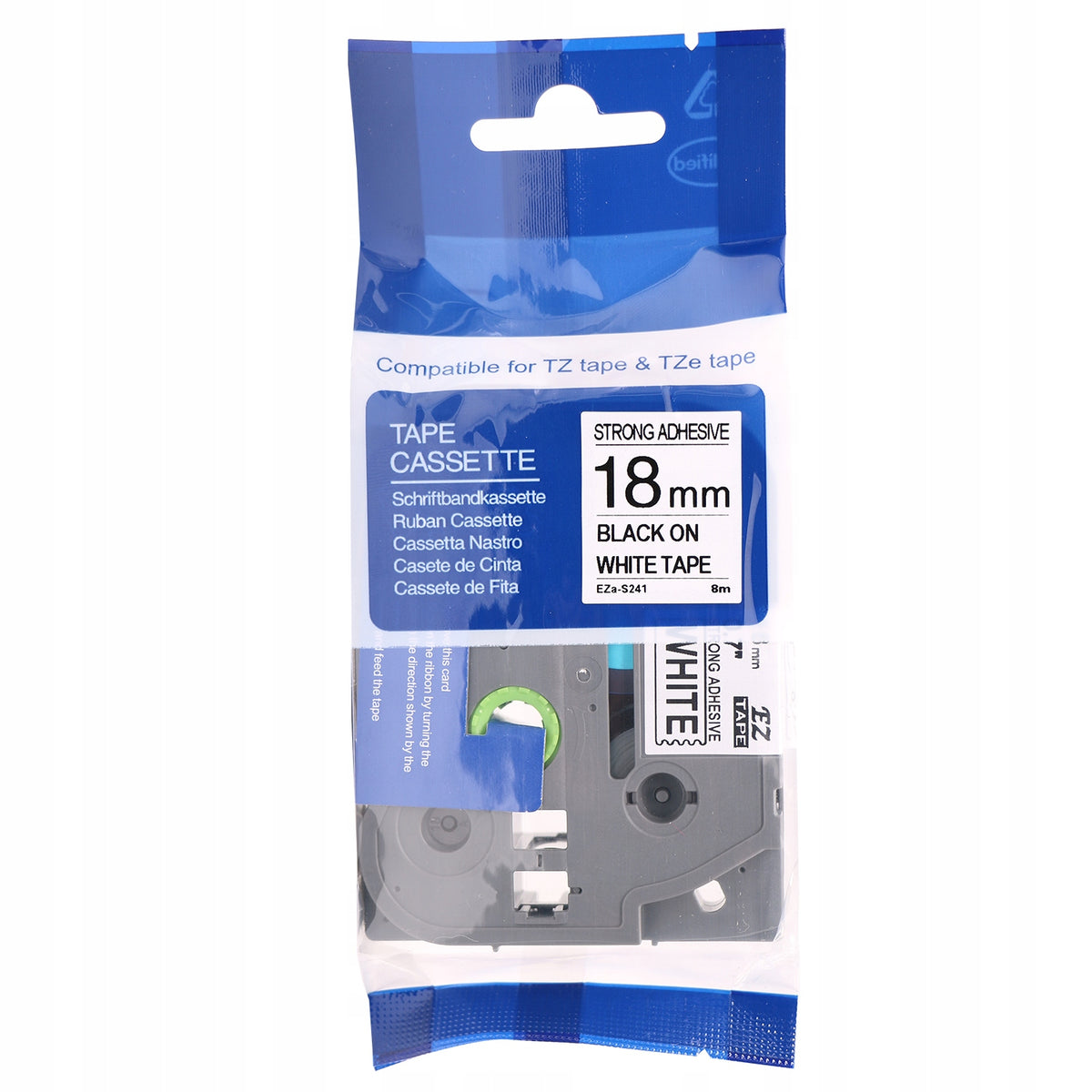 SPECMARK TAPE FOR BROTHER TZe-S241 18MM White STRONG P-Touch ADHESIVE Packaging status original