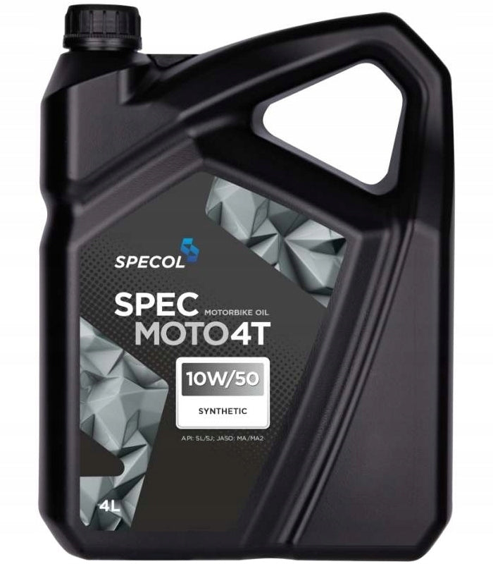 SPECOL OIL 10W50 4L SPEC MOTO 4T SYNTH. / MOTORCYCLES Packaging volume 4 l