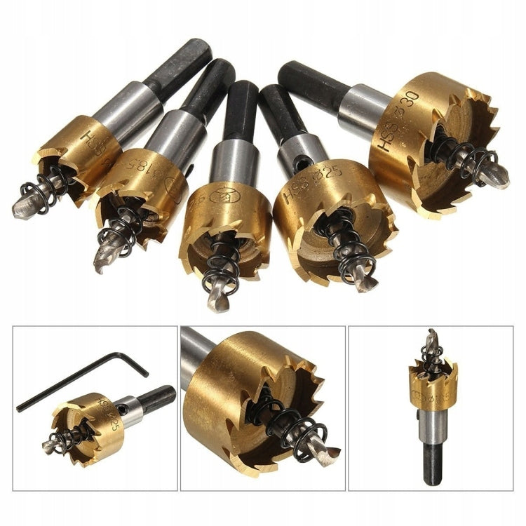 SPECTRAL HOLE SAWS FOR METAL STEEL 5pcs 16-30mm Brand no brand