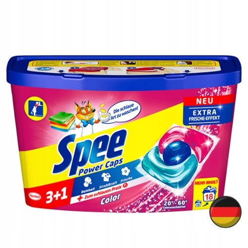 SPEE Power Caps Washing Capsules Colour 18 pcs DE