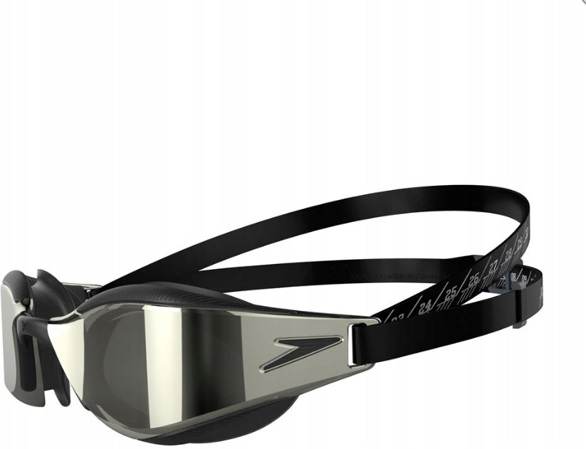 Speedo Fastskin Hyper Elite Mirror Schwimmbrille, schwarz 