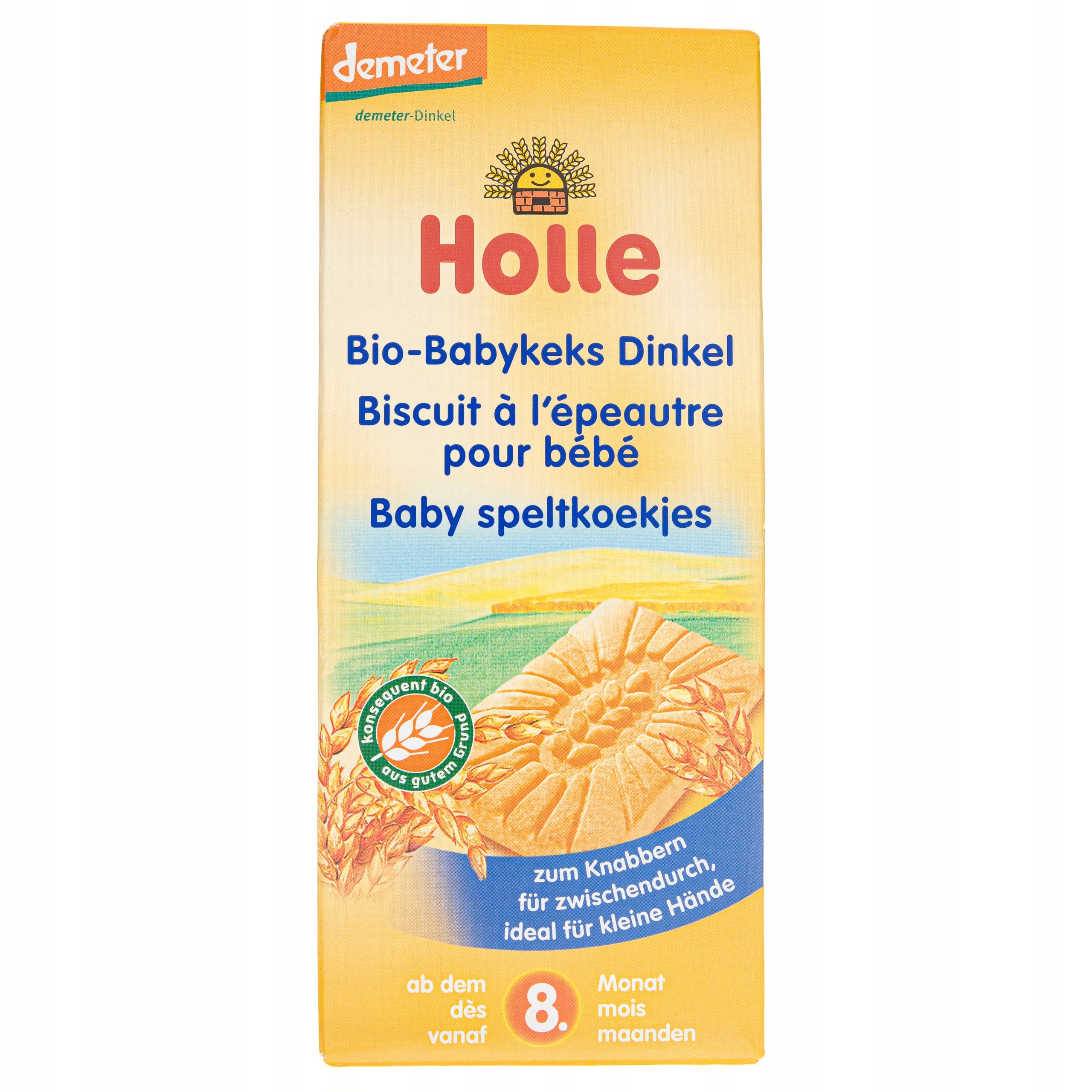SPELT BISCUITS FROM 8 MONTHS DEMETER BIO 150 g - HOLLE EAN (GTIN) 7640161875524