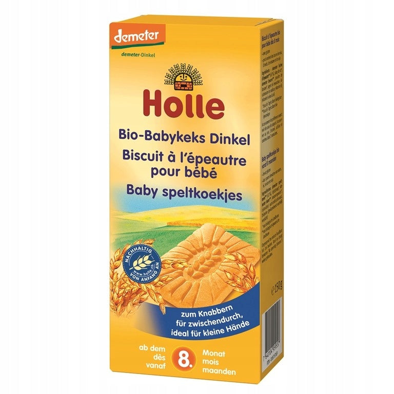 SPELT BISCUITS FROM 8 MONTHS DEMETER BIO 150 g - HOLLE
