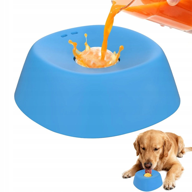 SPHERICAL SLOW-FEED BOWL FOR CATS AND DOGS BOWL FOR SMOOTH SLOW FOOD Capacity 1 l