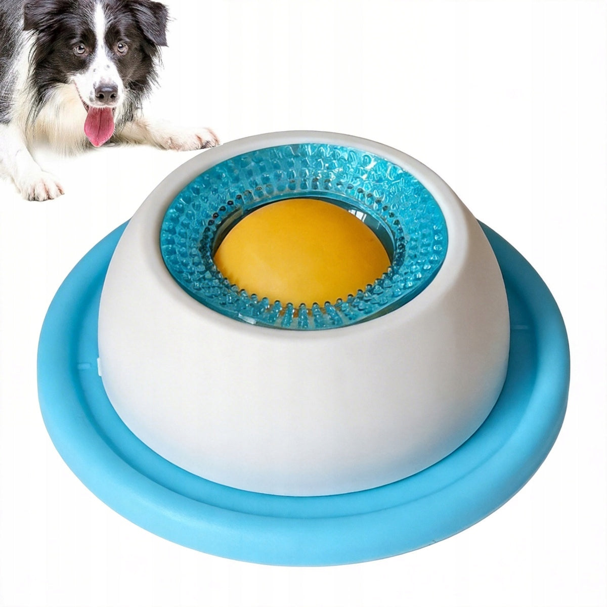 SPHERICAL SLOW-FEED BOWL FOR CATS AND DOGS BOWL FOR SMOOTH SLOW FOOD