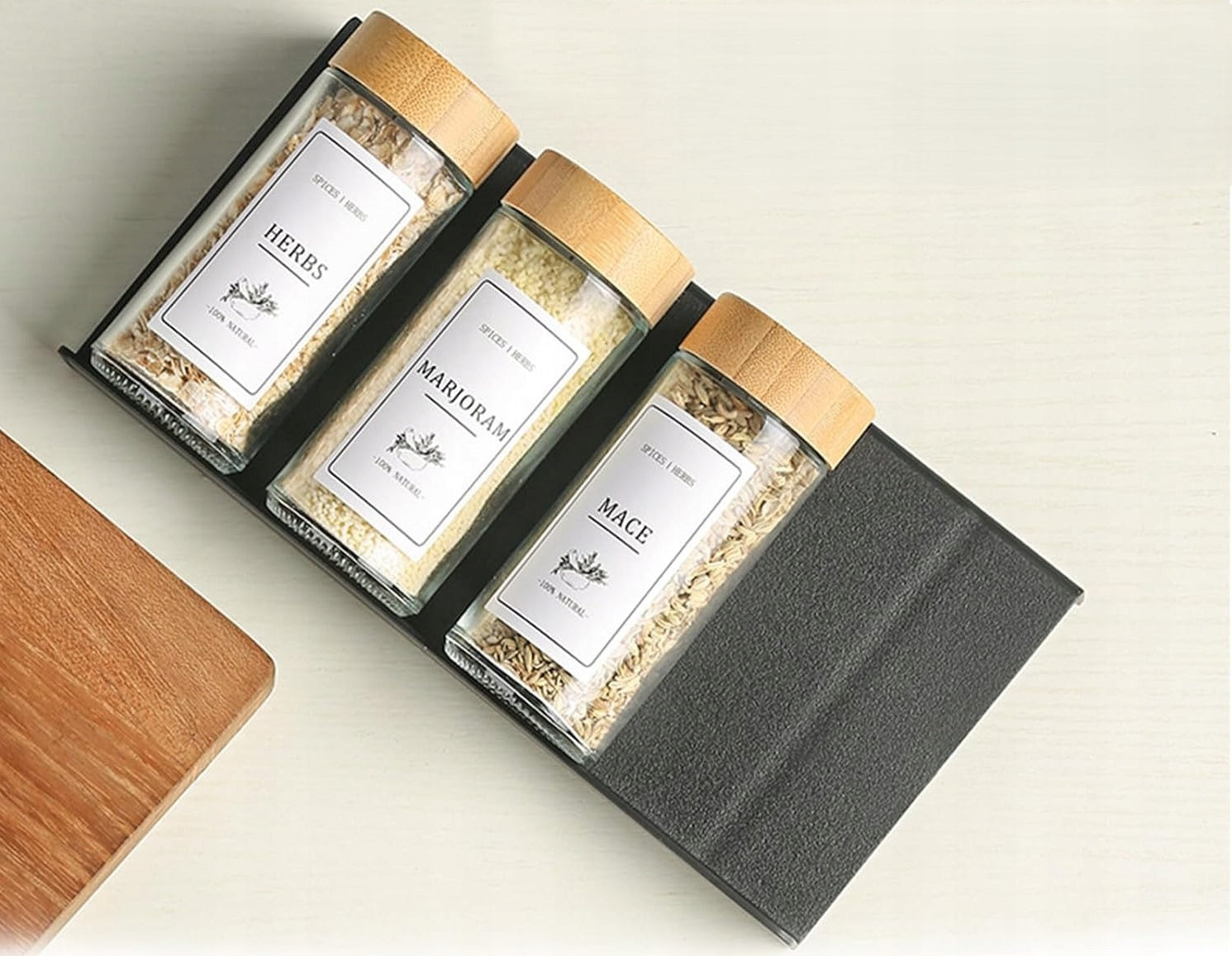 SPICE JAR ORGANIZER DRAWER INSERT FLEXIBLE 4 LEVELS EAN (GTIN) 0638346144111