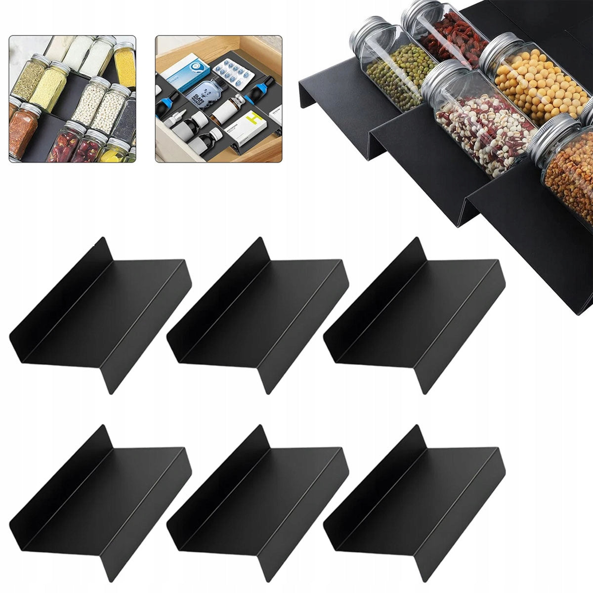 SPICE ORGANIZER FOR DRAWER RACK INSERT 6PCS Manufacturer code 6900333707024