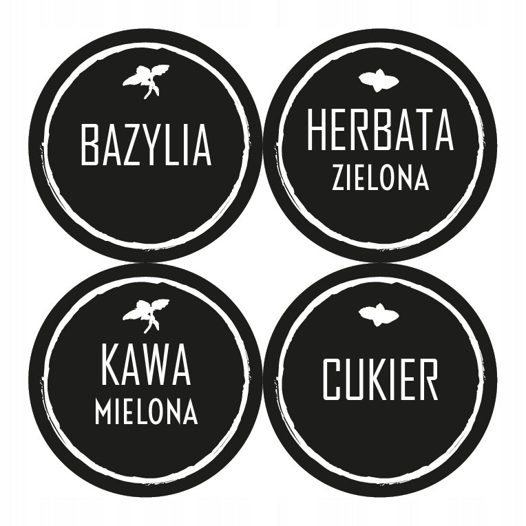 SPICE STICKERS labels 150 pieces 2,5 cm