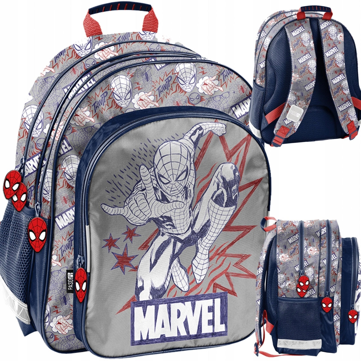 SPIDER-MAN School Backpack for grades 1-3 MARVEL Paso for Boyfriend
