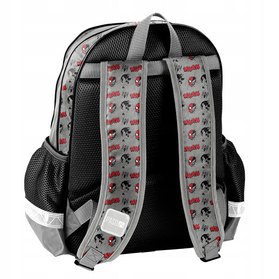SPIDERMAN SCHOOL BACKPACK SATCHEL SPIDER-MAN SET OF 5 EL. Brand Paso