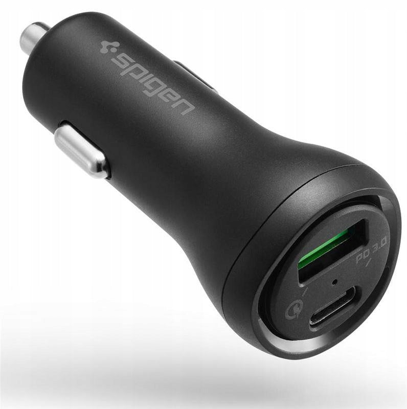 SPIGEN F31QC 2-PORT CHARGER FOR CAR PD27W FOR IPHONE ANDROID QC3.0
