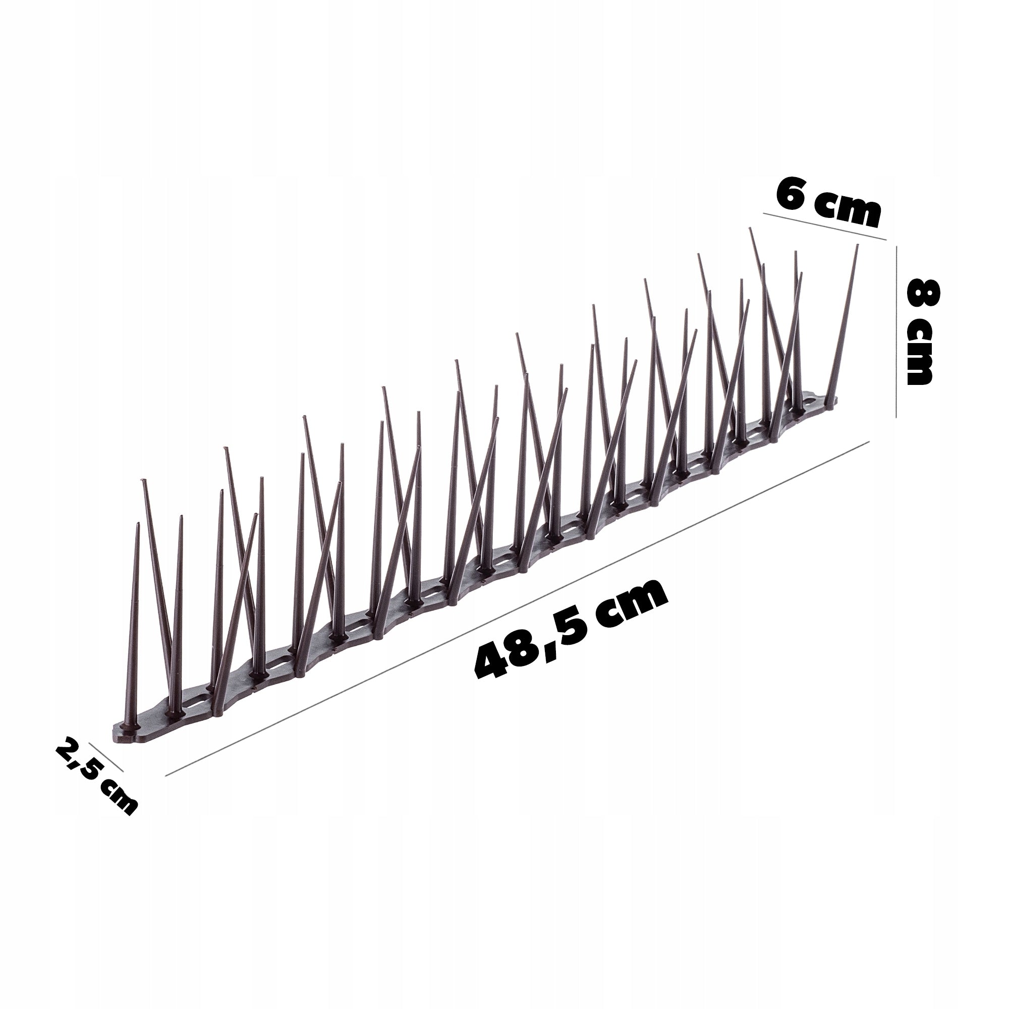 SPIKES FOR BIRDS AGAINST BIRDS PLASTIC HIGH 5,82m SAFE 12 pcs Manufacturer code K10045