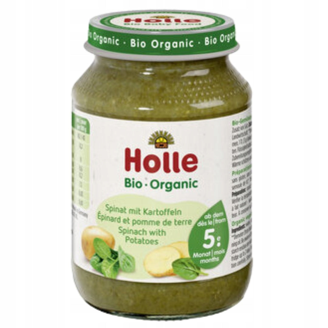SPINACH POTATO WITHOUT ADDED SUGARS GLUTEN-FREE DEMETER BIO 190g HOLLE