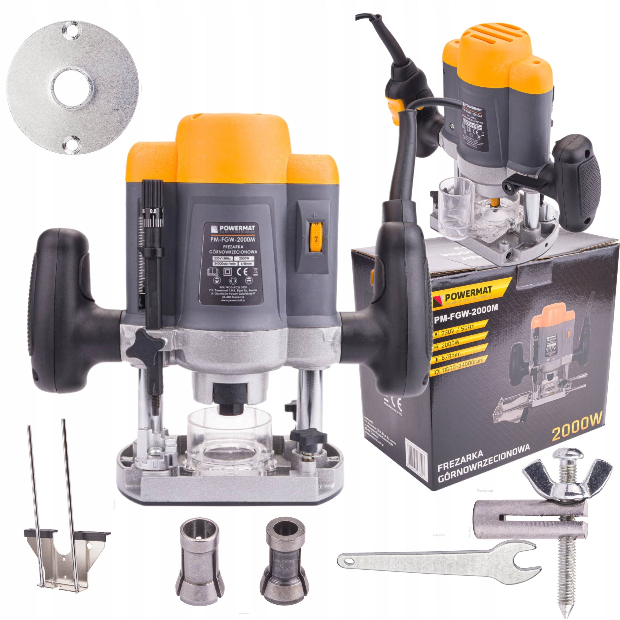SPINDLE MILLING MACHINE EDGE CUTTER 2000W 6/8mm ADJUSTMENT