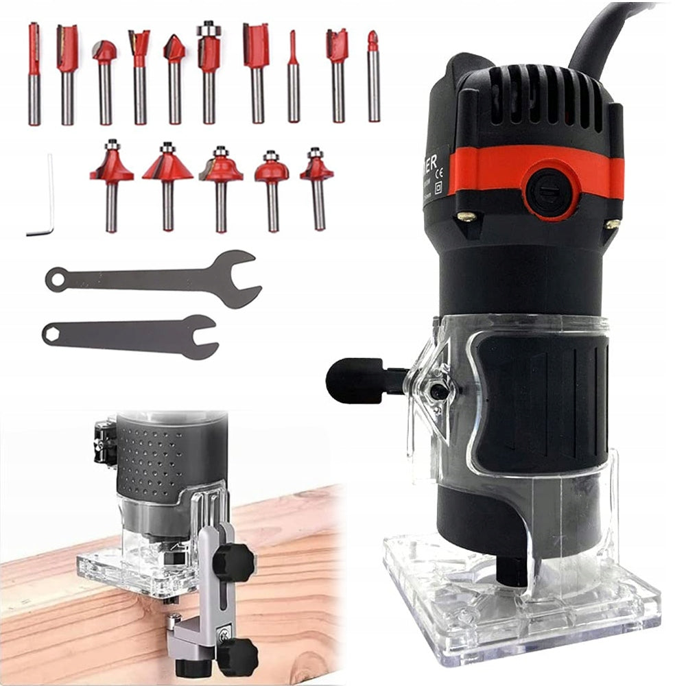 SPINDLE MILLING MACHINE FOR WOOD CUTTER 800W + Cutters 15 pcs.