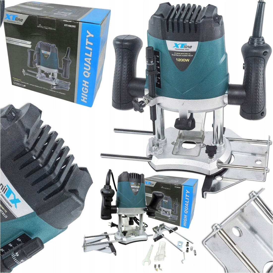 SPINDLE MILLING MACHINE WITH CROSS-LINK 8 AND 12 MM 1200W 230V