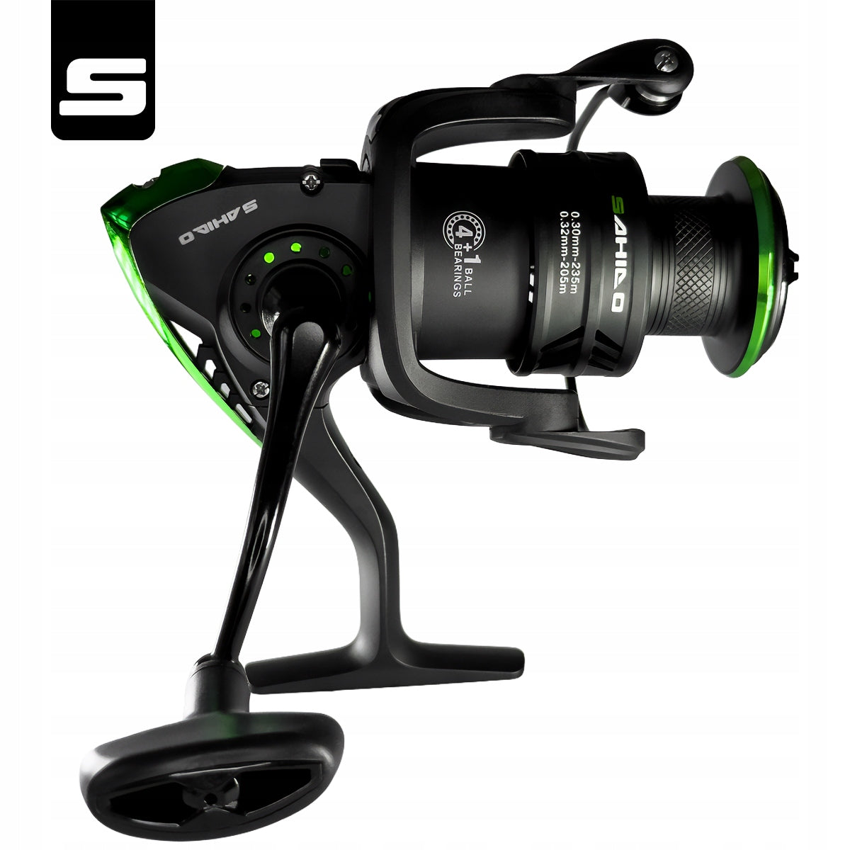 SPINNING REEL WITH FRONT BRAKE Sahido HARP PRO 4000 Fishing method spinning