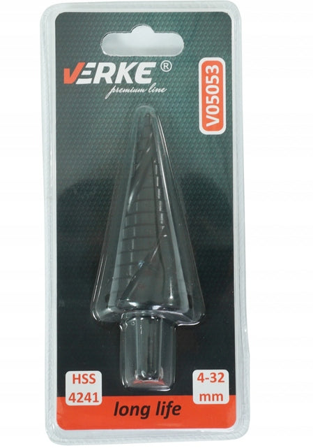 SPIRAL CONICAL DRILL BIT FOR METAL 4-32 Drill bit type spiral conical step