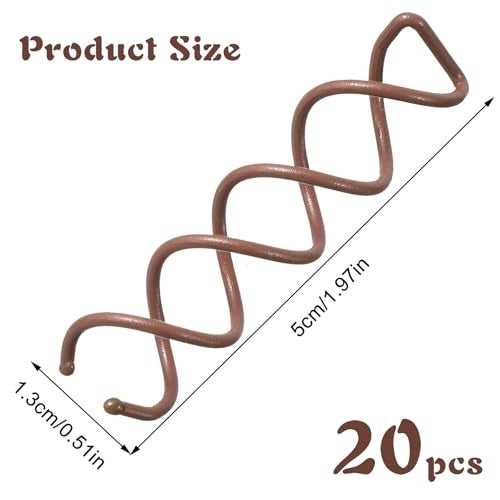SPIRAL HAIR CLIPS METAL ELEGANT FOR WOMEN GIRLS 20 PCS Manufacturer code Bez marki