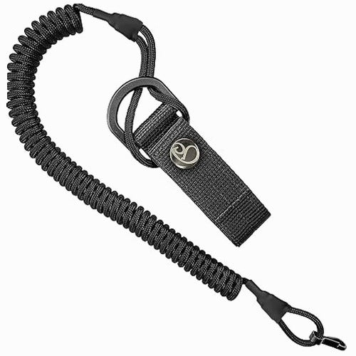 SPIRAL KEYCHAIN ELASTIC PARACORD CARABINER FOR ACCESSORY KEYS